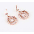 Fashion Jewelry 18k Gold Plated 3A Zircon Earring